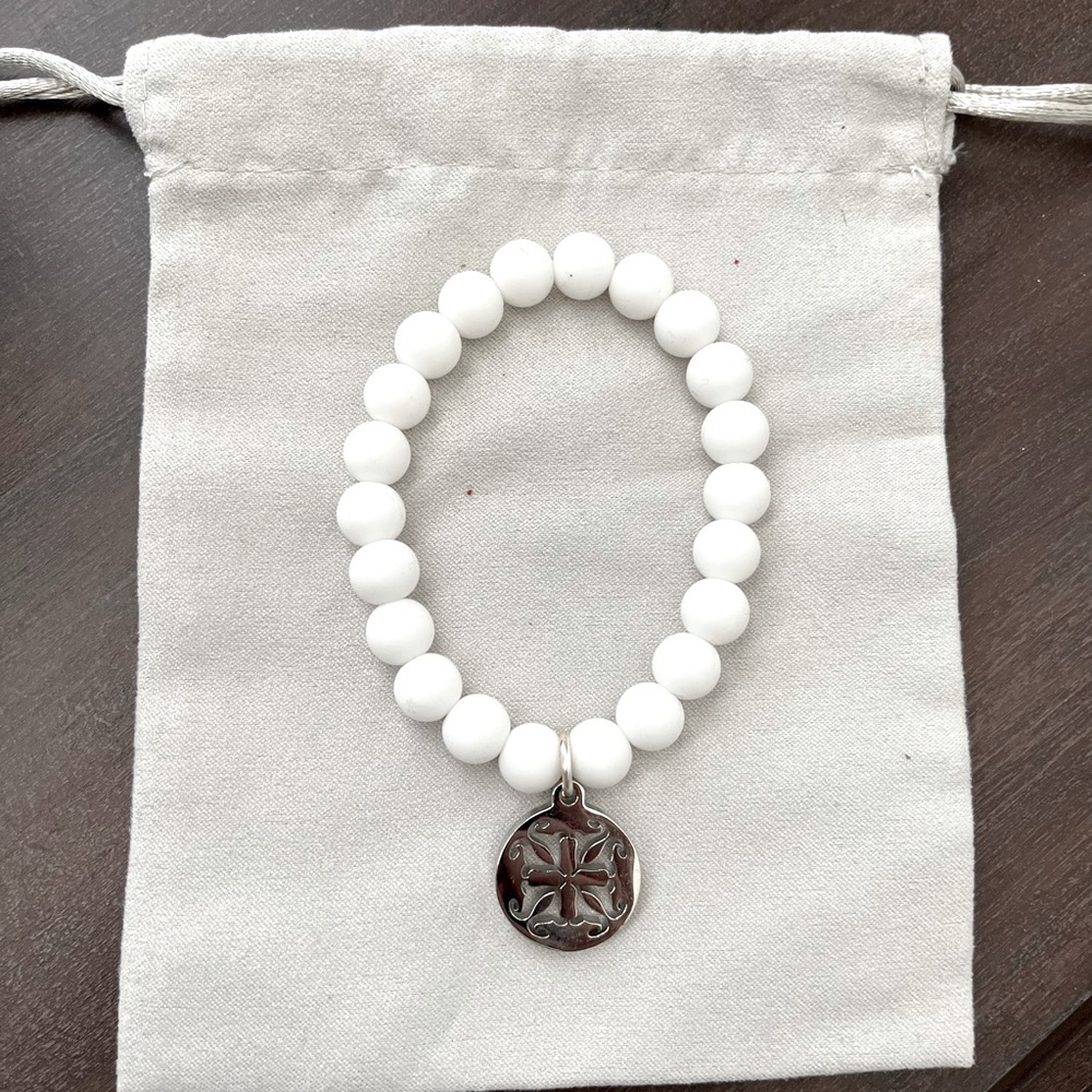White Rustic Cuff bracelet